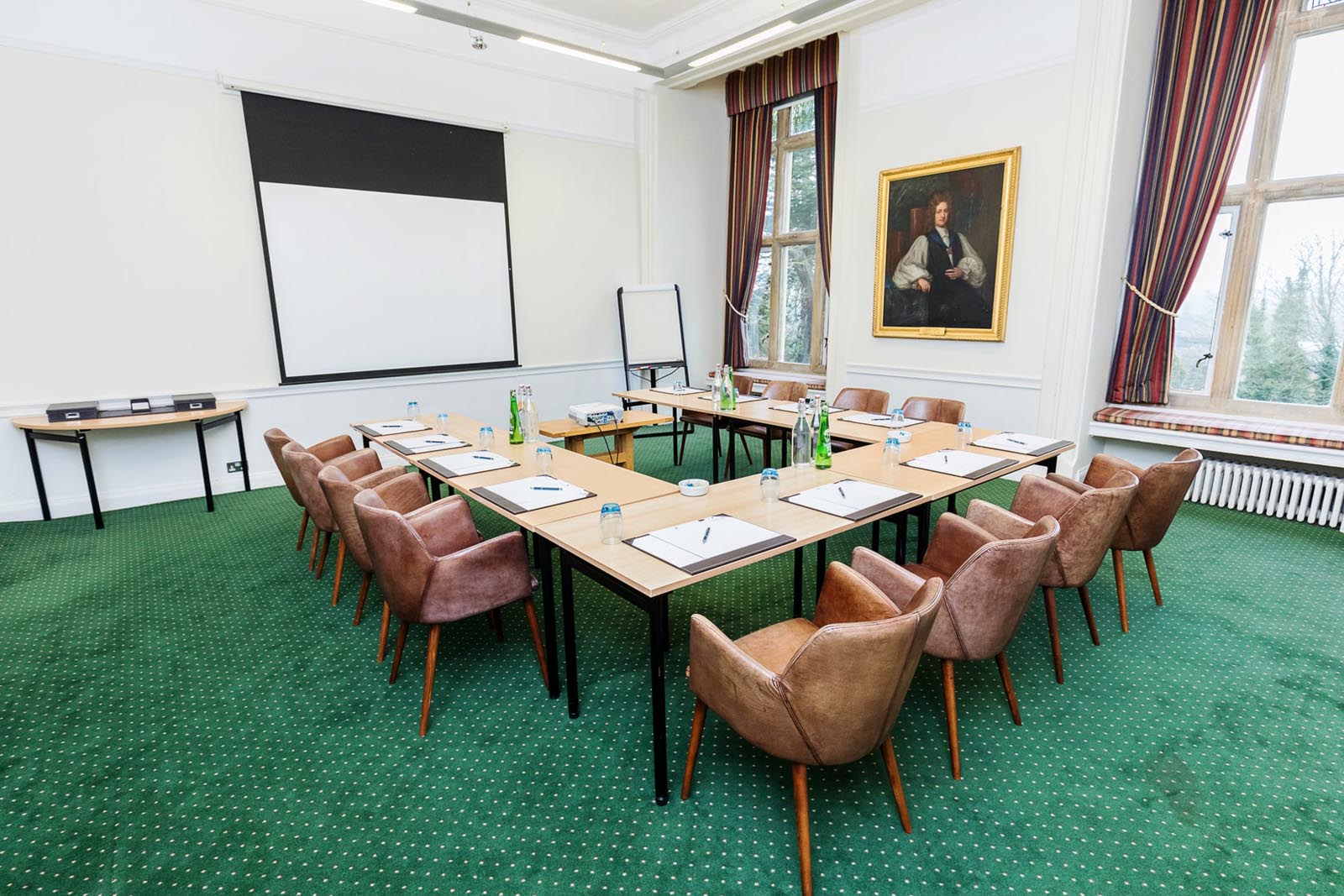 A meeting room at Farnham Castle
