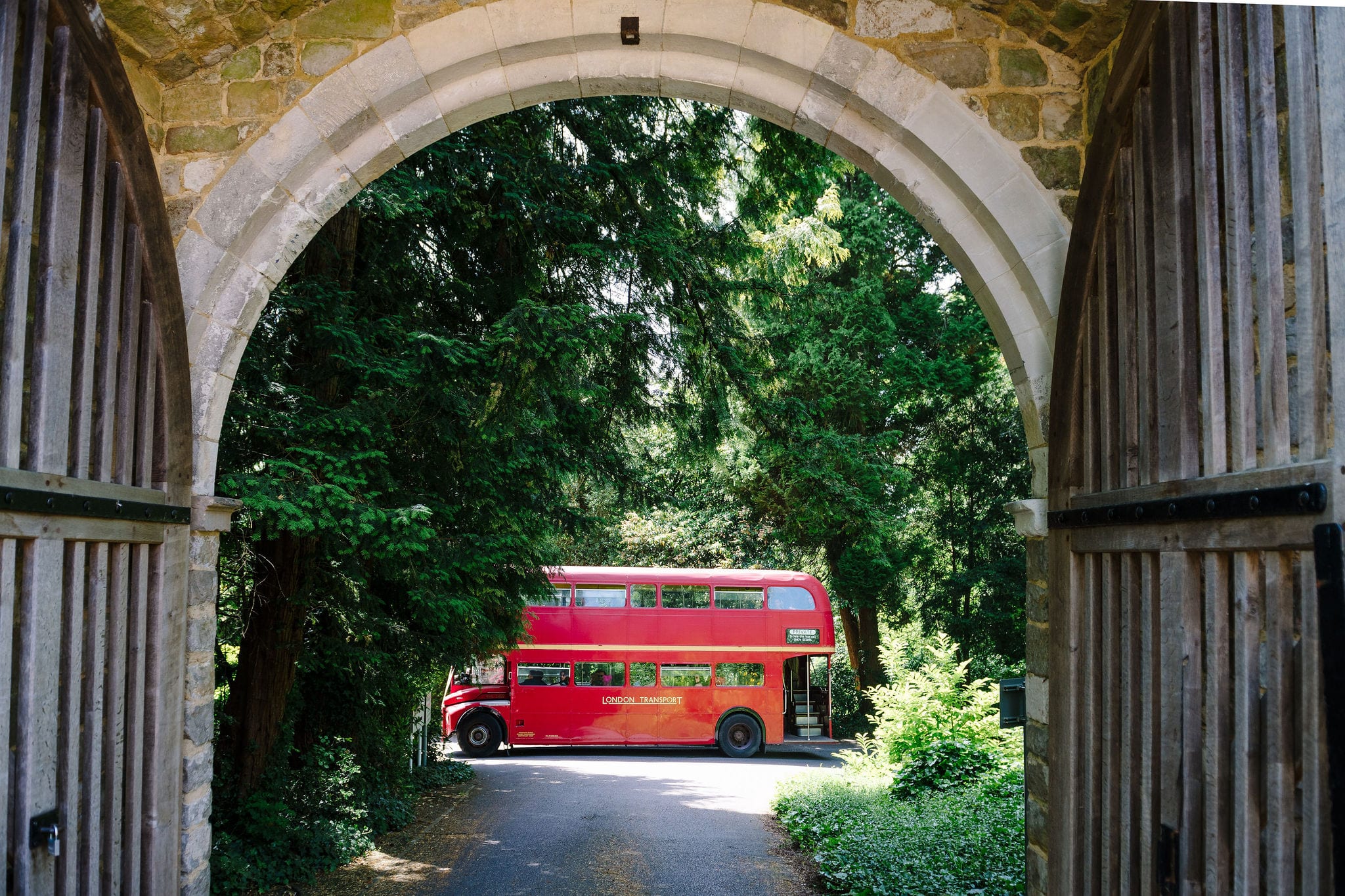 London bus wedding transport in Surrey