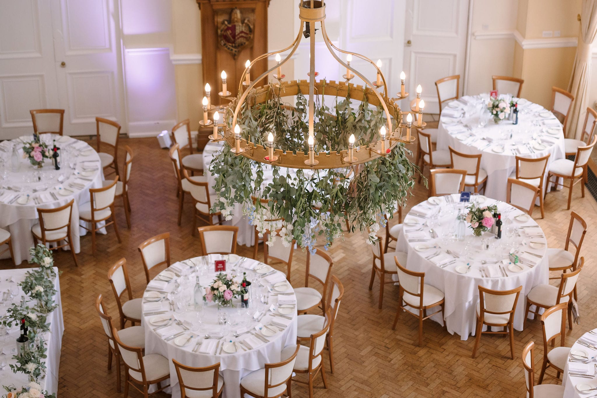 Elegant wedding reception decor in Surrey