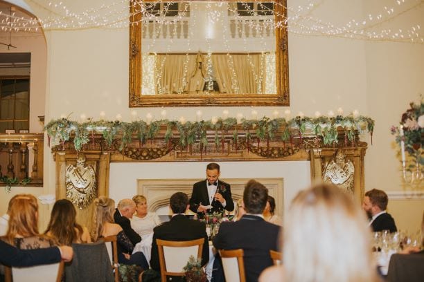 The ultimate location to make a wedding speech