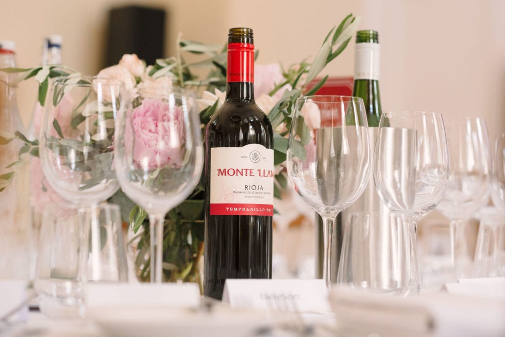 Choosing the wine for your wedding at Farnham Castle in Surrey