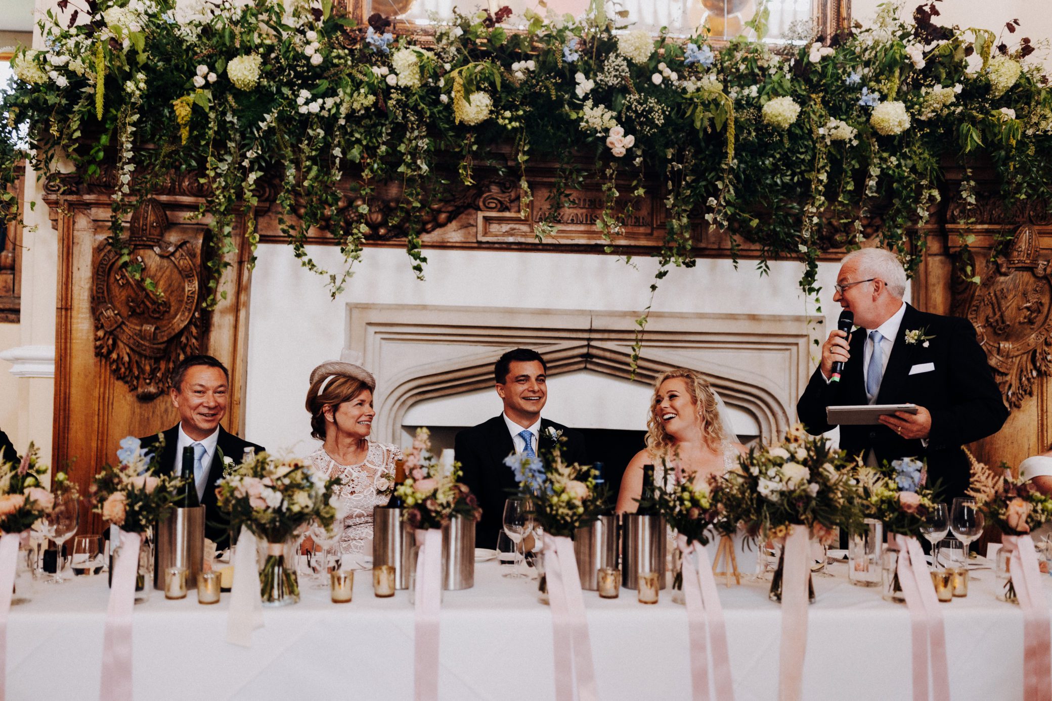 Elegant wedding photography at Farnham Castle