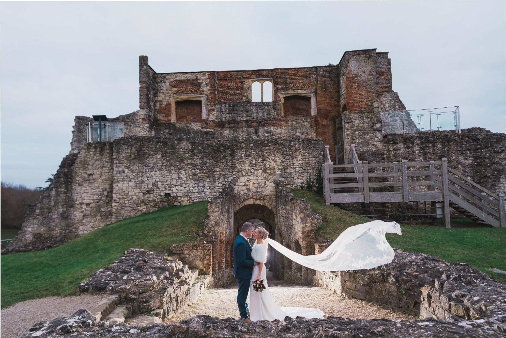 Beautiful wedding photography at Farnham Castle