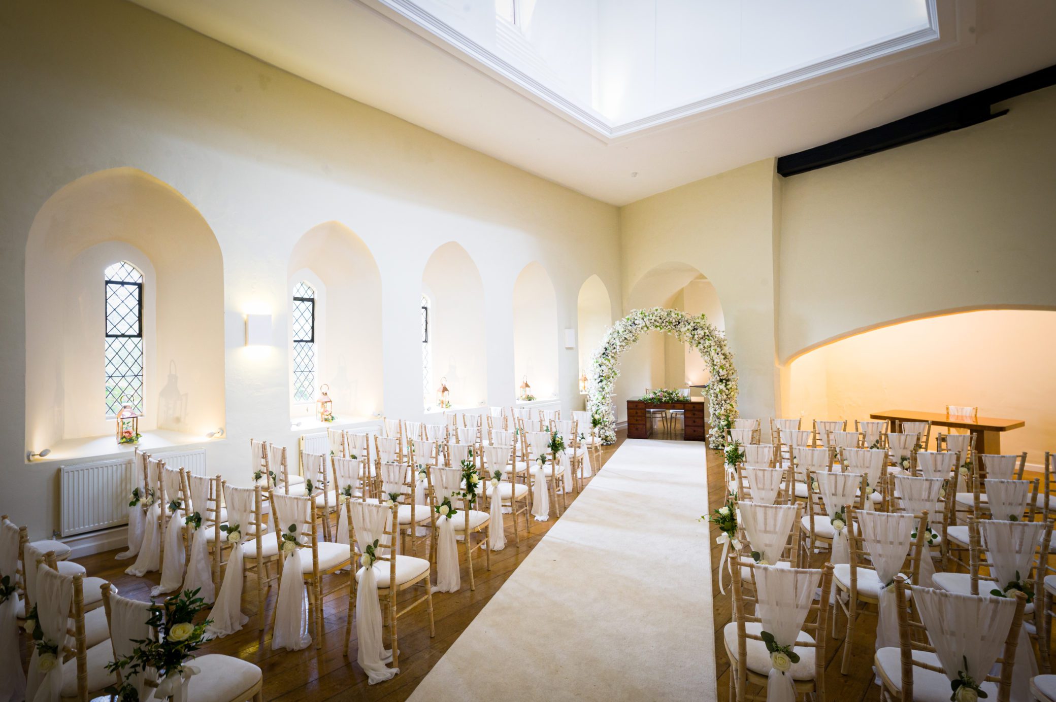 Dream wedding ceremonies at Farnham Castle in Surrey