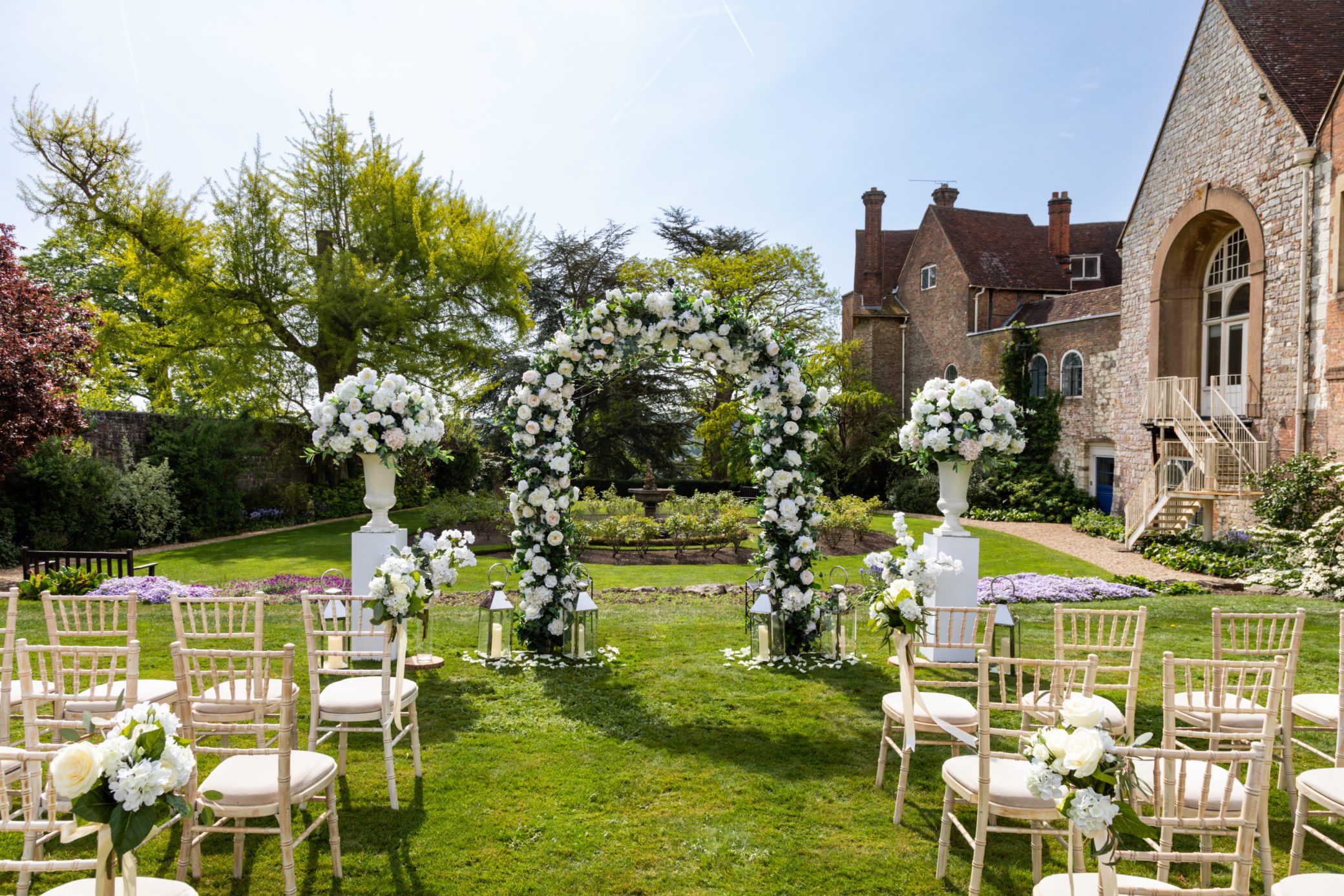 Stunning Outdoor Weddings at Farnham Castle in Surrey