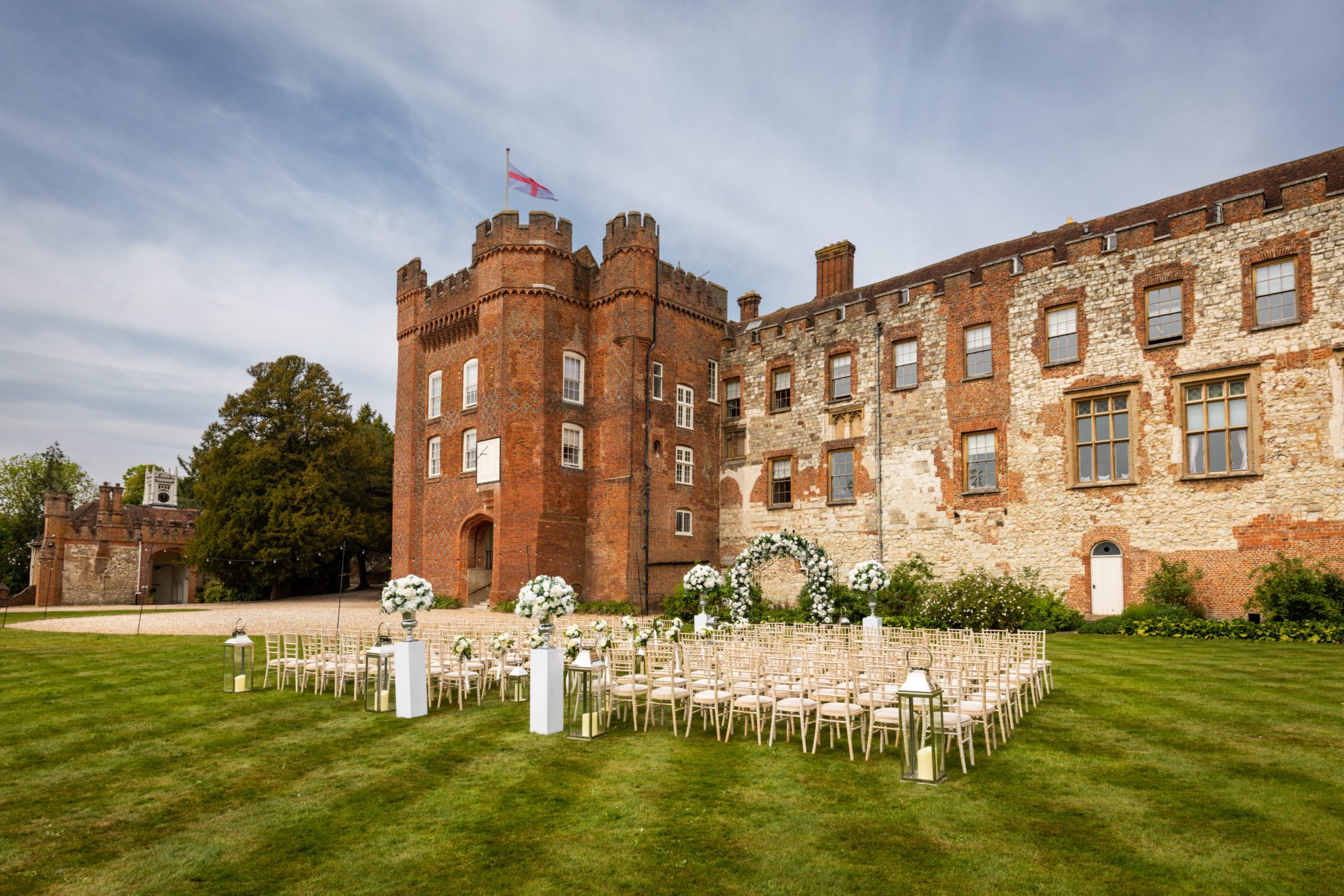 Castle wedding ceremonies outdoors