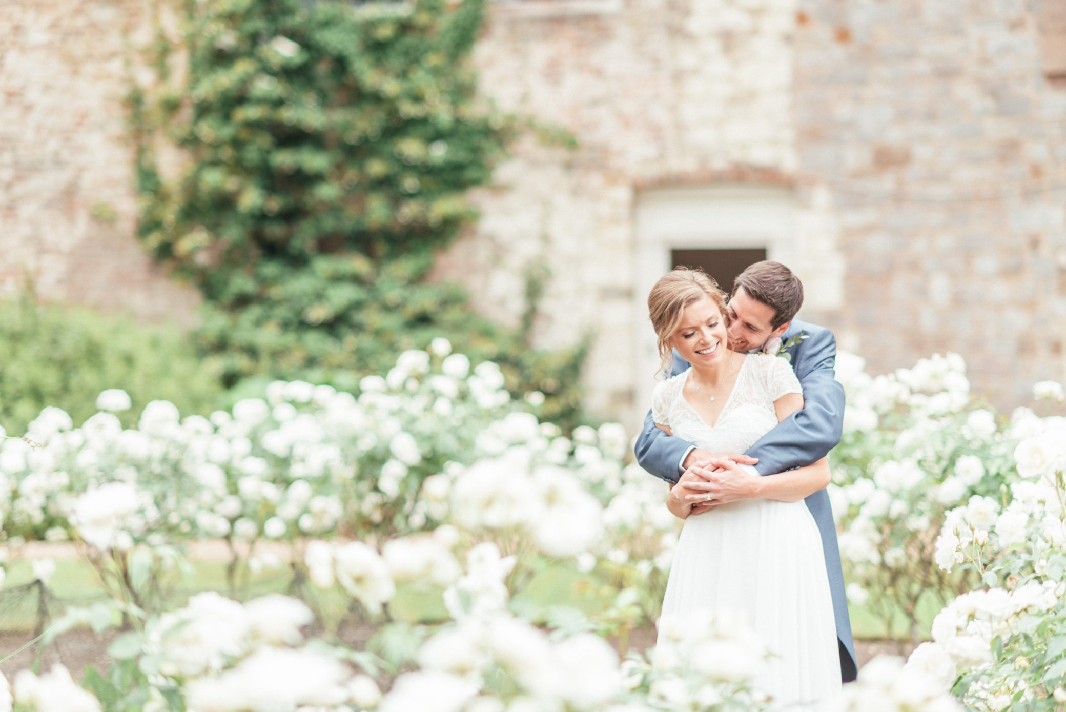 Romantic wedding photography at Farnham Castle in Surrey