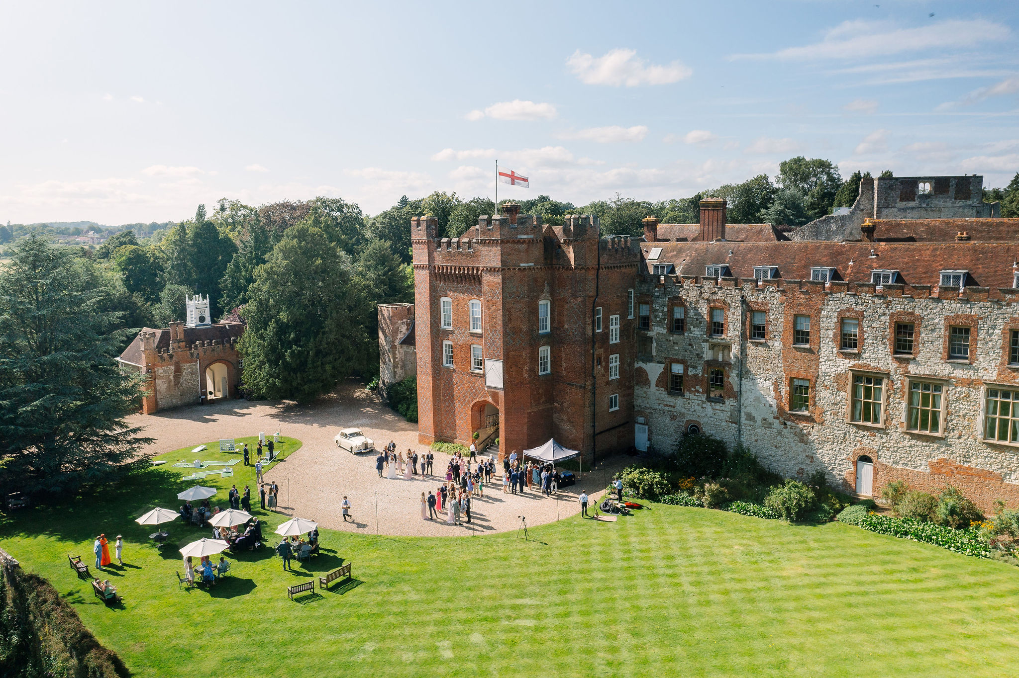Castle wedding venue in Farnham Surrey